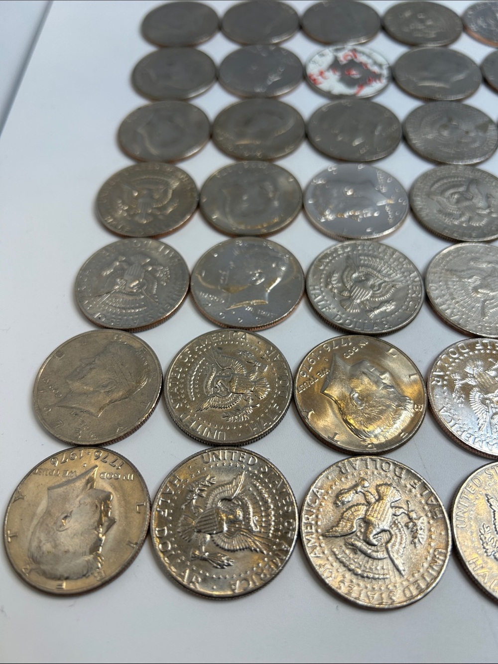 Large Estate Sale Kennedy Half Dollars Coin Lot Face Value $35 Coin Collection - Picture 2 of 7